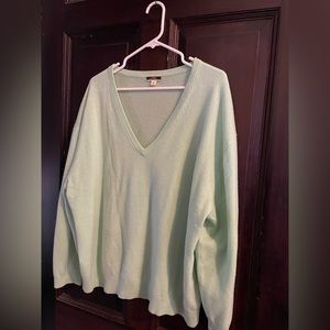 Mint Cashmere Jcrew sweater
